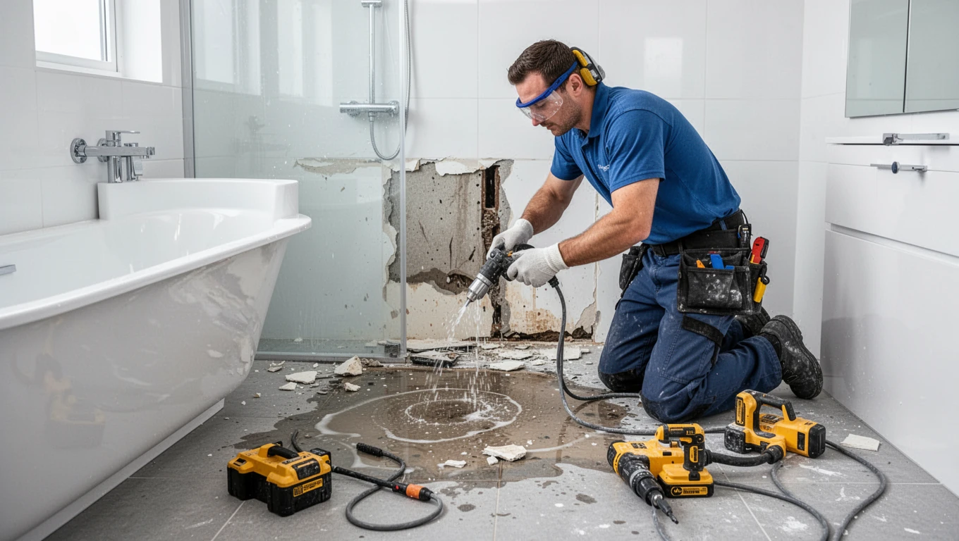 Bathroom Water Damage Repair
